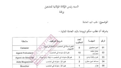 مطلوب عمال بماركت لاين CREST LINE (22 منصب )