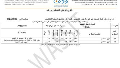 اعلان توظيف بالديوان الوطني للتطهير ONA (30 منصب)