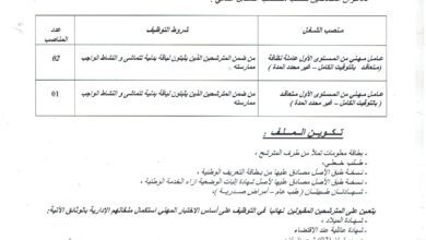 اعلان توظيف بالمدرسة الدراسات العليا التجارية
