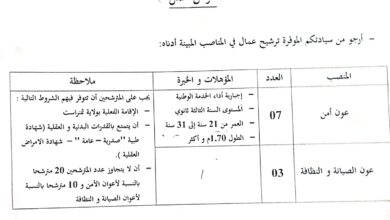 اعلان توظيف بالمؤسسة الوطنية للملاحة الجوية