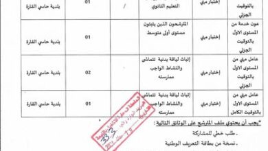 اعلان توظيف ببلدية حاسي القارة ولاية المنيعة