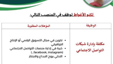 عرض عمل بتكنو الأغواط