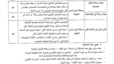 اعلان مسابقة توظيف بمديرية الخدمات الجامعية تلمسان منصورة
