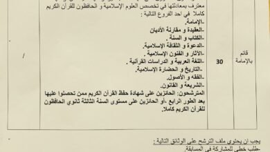 اعلان توظيف مديرية الشؤون الدينية و الأوقاف لولاية قالمة 30 منصب