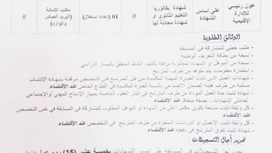 اعلان توظيف ببلدية العمارية ولاية المدية