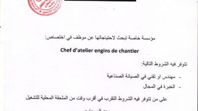 مؤسسة خاصة تبحث لاحتياجتها عن موظفين
