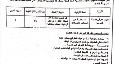 اعلان توظيف بالمؤسسة العمومية الإستشفائية إسعد خالد معسكر