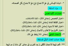 مواد التي تمتحن فيها في مسابقة المستشار التوجيه والارشاد المهني