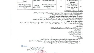 اعلان توظيف بلدية رأس العين عميروش ولاية معسكر