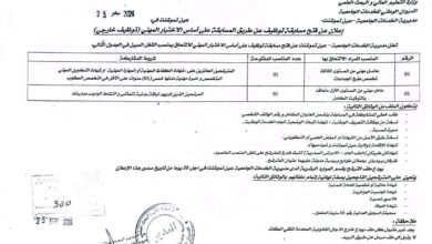 اعلان توظيف بمديرية الخدمات الجامعية عين تموشنت