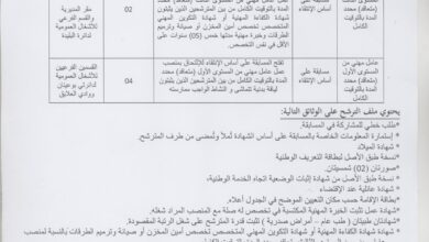 اعلان توظيف بمديرية الاشغال العمومية لولاية البليدة