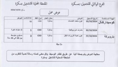 عرض عمل بشركة كوسيدار 14 منصب في مختلف التخصصات