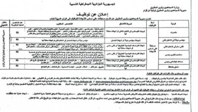 اعلان مسابقة توظيف بمديرية المجاهدين وذوي الحقوق لولاية ان قزام