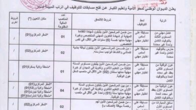 اعلانات توظيف بديوان الوطني لمحو الأمية في عدة ولايات