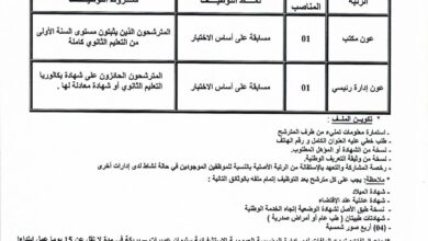 اعلان مسابقة توظيف بالمؤسسة العمومية الاستشفائية سليمان عميرات باتنة