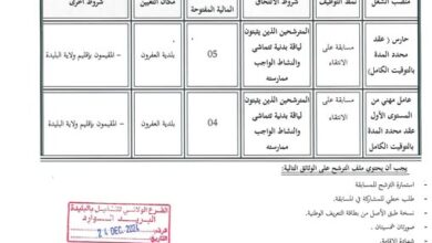 اعلان توظيف ببلدية العفرون ولاية البليدة