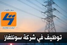 عرض عمل في الشركة الجزائرية للكهرباء والغاز sonelgaz