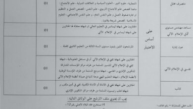 فتح مسابقة توظيف بالمستشفى الجديد بشار