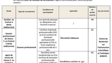 مسابقة توظيف بمركز البحث في الإعلام العلمي والتقني (CERIST)