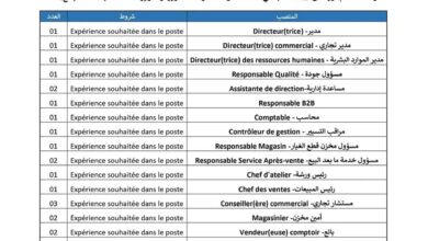 مجمع بن فليس موتورز يعلن فتح باب التوظيف 46 منصب لجميع الولايات