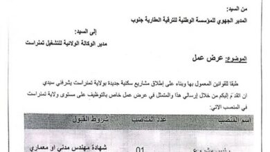 اعلان توظيف بالمؤسسة الوطنية للترقية العقارية ENPI