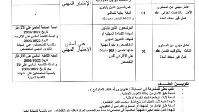 اعلان توظيف ببلدية تمقرة ولاية بجاية