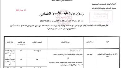 مسابقة توظيف بمديرية الخدمات الجامعية لولاية غرداية 30 منصب
