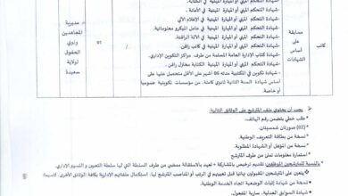 مسابقة توظيف على أساس الشهادة بمديرية المجاهدين وذوي الحقوق لولاية سعيدة