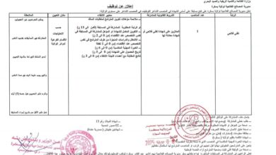 اعلان توظيف بمديرية المصالح الفلاحية لولاية بسكرة