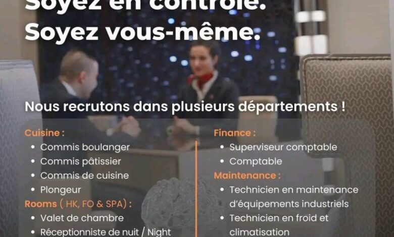 فندق ماريوت قسنطينة يفتح باب التوظيف في عدة مجالات