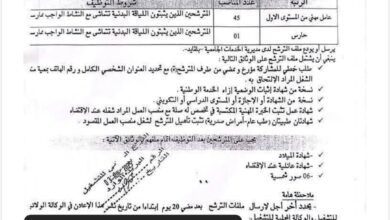 مسابقة توظيف بمديرية الخدمات الجامعية بلقايد وهران 46 منصب