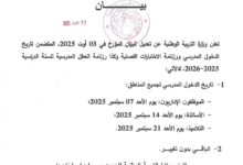 تأجيل الدخول المدرسي