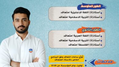 فتح باب التوظيف للأساتذة المتعاقدين عبر عدة تخصصات في الأطوار التعليمية المتوسط والثانوي