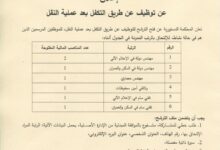 اعلان توظيف عن طريق النقل في المحكمة الدستورية