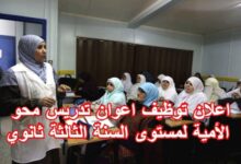 اعلان توظيف اعوان تدريس محو الأمية لمستوى السنة الثالثة ثانوي