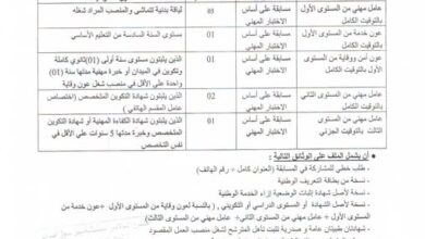 اعلان توظيف بالمؤسسة العمومية الاستشفائية المستشفى القديم بسوق أهراس