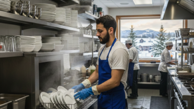 مطلوب غاسل أطباق في مطعم بكندا