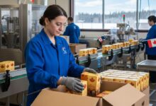 مطلوب عامل تعليب وتغليف المنتجات في مصنع بكندا