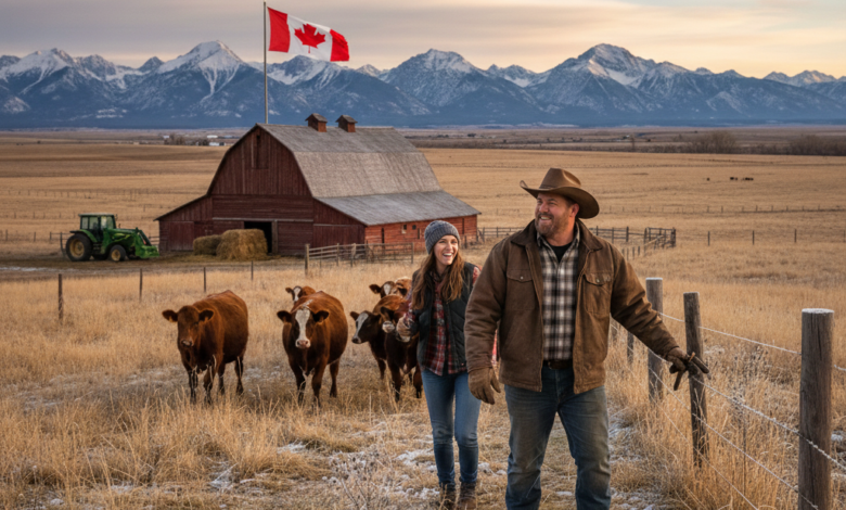 مطلوب عامل مزرعة مواشي في كندا