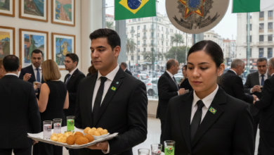 تعلن سفارة البرازيل عن فتح مسابقة لتوظيف خدمين إثنين في اقامة سفير بالجزائر