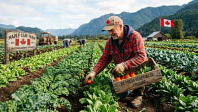 مطلوب عامل في مزرعة خضروات بكندا