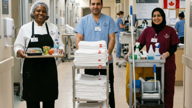 مطلوب عامل خدمة الطعام – غسيل الملابس – خدمات الغرف في مستشفى بكندا