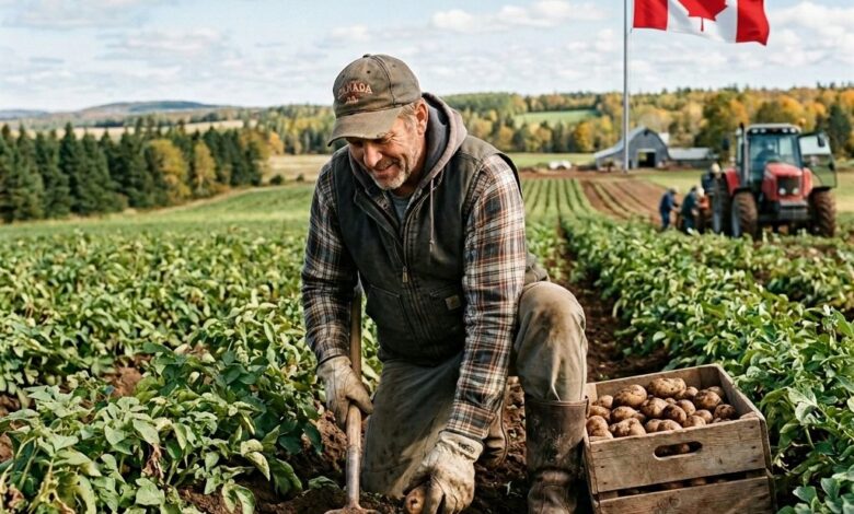 مطلوب عامل زراعي في مزرعة البطاطس بكندا