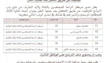 اعلان عن فتح باب الترشح للتوظيف بمركز الراحة للمجاهدين بالقالة ولاية الطارف