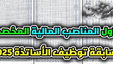 زيادة جديدة في المناصب الشاغرة ضمن مسابقة الأساتذة 2025