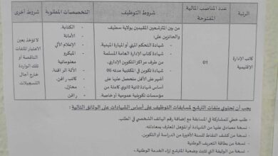 اعلان توظيف المجلس الشعبي البلدي لبلدية عين لقراج ولاية سطيف