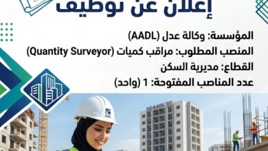 اعلان توظيف في وكالة عدل
