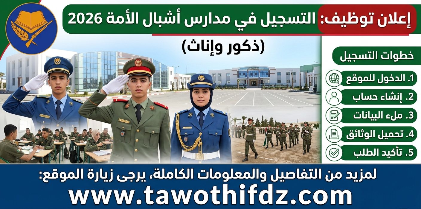 التسجيل في مدارس أشبال الأمة 2026 للذكور والإناث.. الشروط وخطوات التسجيل كاملة