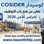 كوسيدار COSIDER تفتح باب التوظيف لحراس الأمن 2026