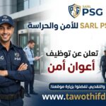 شركة sarl PSG للأمن والحراسة تعلن عن توظيف أعوان أمن